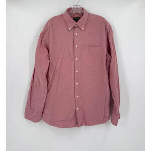 Spier & Mackay Mens Red Premium Cotton Oxford Contemporary Button Shirt Sz 17